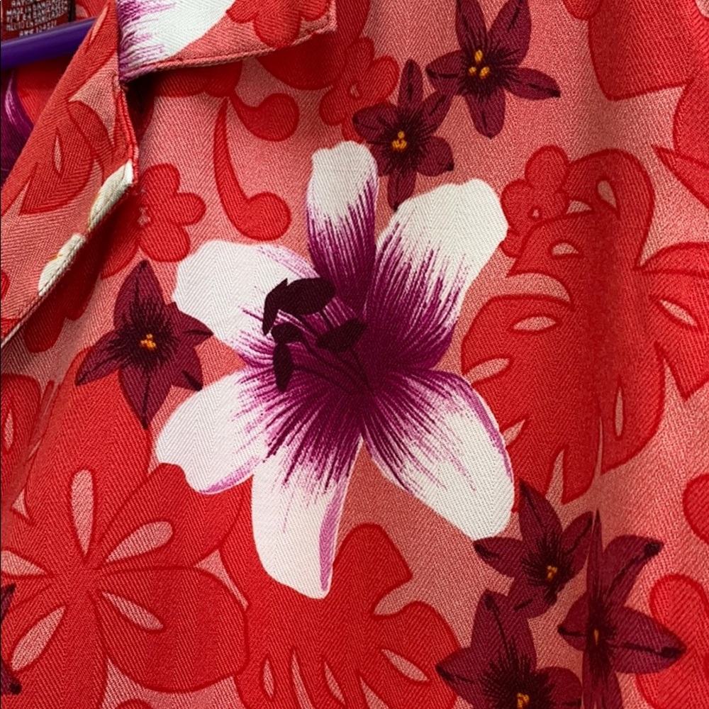 Vintage Floral Hawaiian Shirt 3X - Picture 8 of 13